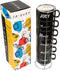 Friends - Koffie Drinkbekers - 6 stuks in houder - Zwart