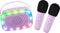 Lalarma Karaoke set - Bluetooth 2 microfoons en luidspreker - Lila