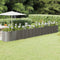 vidaXL - Plantenbak - 620x80x68 - cm - gepoedercoat - staal - grijs