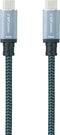 Nanocable 10.01.4101-L150-COMB - USB-C Kabel - 1,5 m - Grijs Zwart