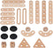 Mamamemo - Constructieset Hout 24-delig - Houten speelgoed