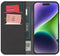 Puro PUIPC15P61BOOKC3BLK - Smartphonehoesje - Kunstleer met 3 kaartzakken - Zwart