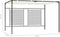 vidaXL - Prieel - met - uittrekbaar - dak - 180 - g/m² - 3x4x2,3 - m - crèmekleurig