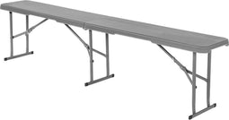 Inklapbare cateringbank - grijs - 183x28x43cm