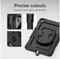 Mobilize Galaxy Tab S10 FE - Rotating Defender Case - 360 graden draaibare stand - Zwart