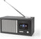 Nedis RDIN3000BK - Internetradio - FM en Bluetooth - Houtdesign