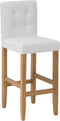 Set van 2 barstoelen MADISON Kunstleer Gebroken wit