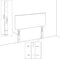 vidaXL - Hoofdbord - 80x5x78/88 cm - kunstleer - wit