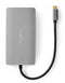 Nedis CCBW64250AT02 - 7-in-1 USB 3.2 Gen 1 multi-docking adapter - 4K 60Hz - Grijs