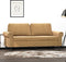 vidaXL - Tweezitsbank - 140 - cm - stof - bruin