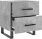 vidaXL - Nachtkastje - 40x35x47,5 - cm - bewerkt - hout - betongrijs