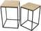 PTMD Volos Set Of 2 Side Tables Beige Marble