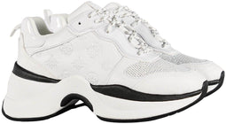 GUESS Jennea 2 Active Lady - Chunky Sneakers - Glitterstof - Wit