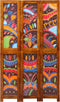 vidaXL - Kamerscherm - 3 - Panels - Honingbruin - 35x1.5x160 - cm - Massief - Acaciahout