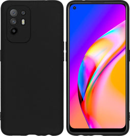 iMoshion Hoesje Geschikt voor Oppo A94 (5G) Hoesje Siliconen - iMoshion Color Backcover - Zwart