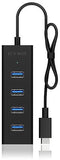 ICY BOX IB-HUB1409-C3 - USB 3.2 Hub - 4x USB-A en 1x USB-C - Zwart