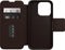 Otterbox - Geschikt voor iPhone 15 Pro - Strada Case leren bookcase hoesje - Bruin + Lunso Screenprotector