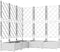 vidaXL - Tuinplanter - met - Trellis - 5 - stuks - - - Wit - 120x120x125,5 - cm