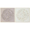Schilderij Home ESPRIT Beige Grijs Modern Cirkels 100 x 3,5 x 100 cm (2 Stuks)