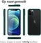 Accezz Hoesje Geschikt voor iPhone 12 Pro / 12 Hoesje - Accezz 360° Full Protective Cover - Donkergroen