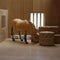 Kids Globe Farming paardenstal - paardenstal met 2 boxen en berging - hout