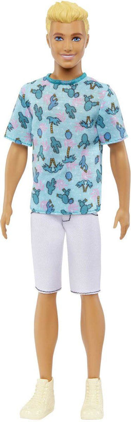 Barbie Ken Fashionistas Pop - Met blond haar en T-shirt met cactussen