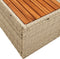 vidaXL - 2-Zits - Tuinbank - met - Opbergruimte - & - Kussens - Beige - Poly - Rattan