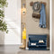 SoBuy FSR82-K-B - Schoenenkast - Zitkussen Opbergruimte - Blauw 60 x 24 x 52 cm