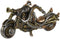 Decoratieve figuren Home ESPRIT Grijs Multicolour Motorfiets 30 x 11 x 14 cm