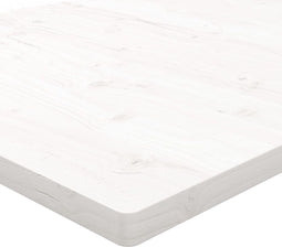 Bureaublad 110x55x2,5 cm massief grenenhout wit