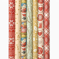 Enper K23-012 - Cadeaupapier - Kerstpapier 200 x 70 cm - 7 rollen (7 stuks)