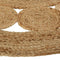 Opengewerkte Jute vloerkleed, rond, dia 120 cm