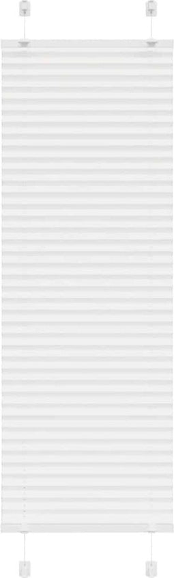 vidaXL - Plissé - rolgordijn - 50x100 - cm - stofbreedte - 49,4 - cm - polyester - wit