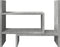 Bureau organiser 38,5x17x39 cm bewerkt hout betongrijs