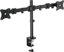 LogiLink BP0022 - Dual Monitor Bureaumount - 13-27" - Zwart