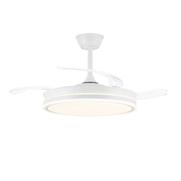 Plafondventilator CristalRecord EVO RETRAC Transparant 72 W