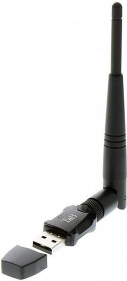 T'nB - 600 Mbps Wi-Fi AC-sleutel met afneembare antenne - zwart - ADWF600AC