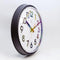 nXt - Wandklok - 26cm - Plastic - Zwart - 'Peter'