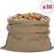 Jutezakken 30 stuks 340 g/m² 100x110 cm 100% jute