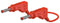 Stäubli XZG425/SIL Veiligheidsmeetsnoer Banaanstekker 4 mm Banaanstekker 4 mm 2.00 m Rood 1 stuk(s)