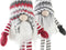 Decoratieve figuren DKD Home Decor Kerstmis Kabouter LED Licht Polyester (22 x 12 x 64 cm) (2 Stuks)
