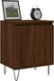 vidaXL - Nachtkastje - 40x30x50 - cm - bewerkt - hout - bruin - eikenkleur