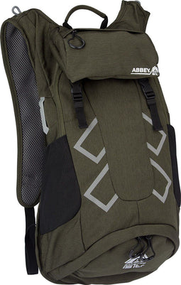 Abbey Active Outdoor Rugzak Aerofit - Gateway 15 L - Waterafstotend - Legergroen/Zwart