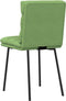 vidaXL - Eetkamerstoelen - 2 - st - fluweel - lichtgroen