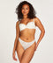 Hunkemöller Maya - String Onderbroek - Bloemenmotief - Off White