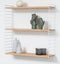 Tomado - Wandrek - Hout & Wit - Boekenrek - 70x21x68cm - Uitbreidbaar