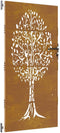 vidaXL - Poort - 85x175 - cm - boomontwerp - cortenstaal