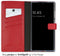 Selencia Samsung Galaxy S24 Ultra - Echt Lederen Bookcase - 3 Pashouders - Rood