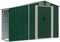 vidaXL - Tuinschuur - 277x93x179 - cm - gegalvaniseerd - staal - groen