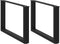 vidaXL - Salontafelpoten - 2 - st - U-vormig - 70x(42-43) - cm - staal - zwart